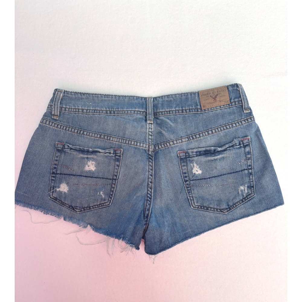 American Eagle Outfitters Vintage Distressed Denim Cut Off Shorts Jorts Sz 8